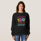 100 Days of Kindergarten Teacher Kids Smarter Donu Sweatshirt (Vorne ganz)