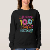 100 Days of Kindergarten Teacher Kids Smarter Donu Sweatshirt (Vorderseite)