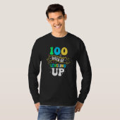 100 Days Of Leveling Up  100 Days Of School T-Shirt (Vorne ganz)
