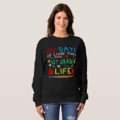 100 Days of Livin That 1st Grade Life Students Tea Sweatshirt (Vorne ganz)