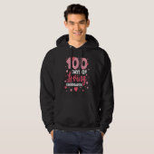 100 Days Of Loving Kindergarten 100th Day Of Schoo Hoodie (Vorne ganz)