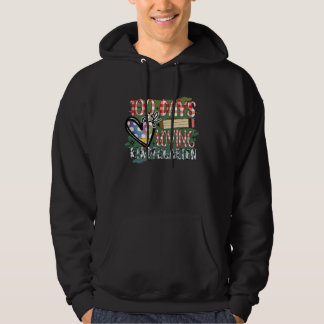 100 days of loving kindergarten teacher student hoodie