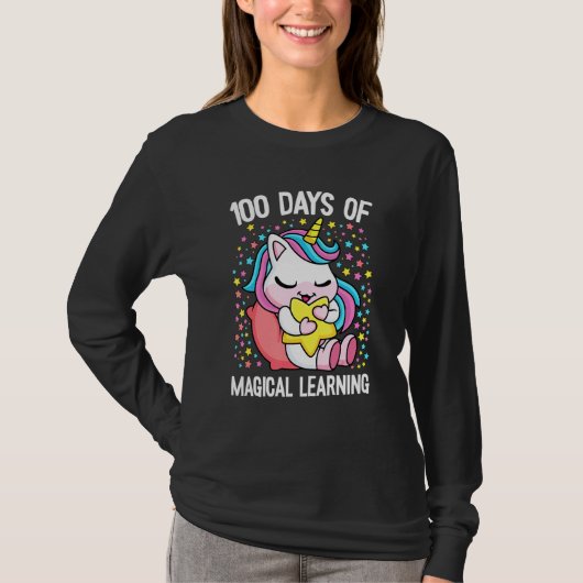 100 Days Of Magical Learning 100th Day Of School U T-Shirt (Vorderseite)