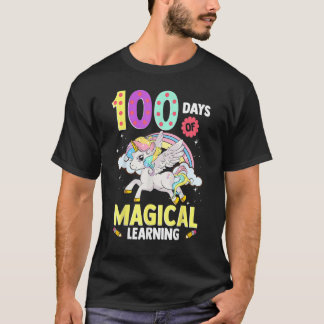 100 Days Of Magical Learning Shirt Unicorn Adorabl