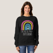 100 Days of Making A Difference 100th Day of Schoo Sweatshirt (Vorne ganz)