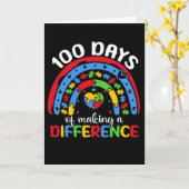 100 Days of Making a Difference Autism Awareness Karte (Gelbe Blume)