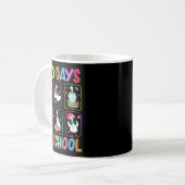 100 Days Of School 100th Day Funny Goose Boys Girl Kaffeetasse (Vorderseite Links)