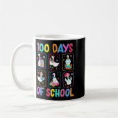 100 Days Of School 100th Day Funny Goose Boys Girl Kaffeetasse (Links)