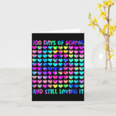100 Days Of School And Still Love It Tie Dye 100th Karte (Gelbe Blume)
