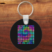 100 Days Of School And Still Love It Tie Dye 100th Schlüsselanhänger (Vorderseite)