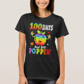 100 Days Of School And Still Poppin 100th Day Kids T-Shirt (Vorderseite)
