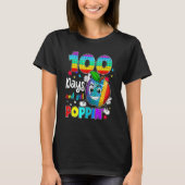 100 Days Of School And Still Poppin Fidget 100th D T-Shirt (Vorderseite)