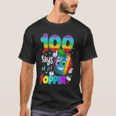 100 Days Of School And Still Poppin Fidget 100th D T-Shirt (Vorderseite)