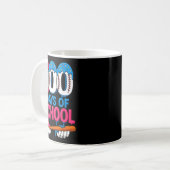 100 Days Of School Baseball Drip Bat 100th Day Of  Kaffeetasse (Vorderseite Links)