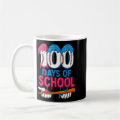 100 Days Of School Baseball Drip Bat 100th Day Of  Kaffeetasse (Links)