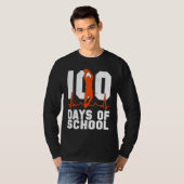 100 Days Of School Basketball 100th Day Balls Tees (Vorne ganz)