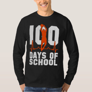 100 Days Of School Basketball 100th Day Balls Tees