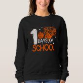 100 Days Of School Basketball Dunking Student Sweatshirt (Vorderseite)