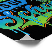 100 Days Of School Boys Basketball Drip 100th Day Poster (Ecke)