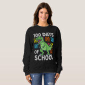 100 Days Of School Boys Dinosaur 100th Day Dino Sweatshirt (Vorne ganz)