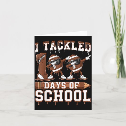 100 Days Of School Boys Kids 100th Day Of School F Karte (Vorderseite)