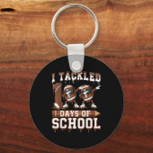 100 Days Of School Boys Kids 100th Day Of School F Schlüsselanhänger (Vorderseite)