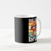 100 Days Of School Bruh Funny Kids Boys Dabbing Ba Kaffeetasse (VorderseiteRechts)