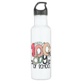 100 days of school celebration gift edelstahlflasche (Vorderseite)