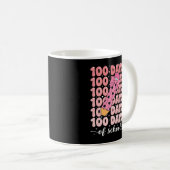 100 days of school celebration kaffeetasse (VorderseiteRechts)