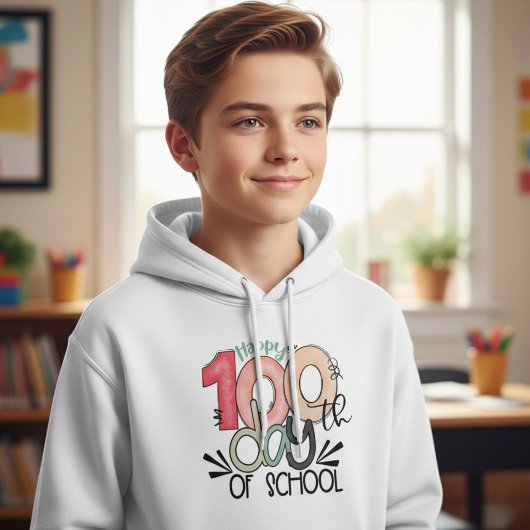 100 Days of School Celebration Kid Basic Hoodie