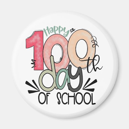 100 days of school celebration magnet (Vorne)