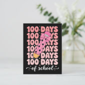 100 days of school celebration postkarte (Stehend Vorderseite)
