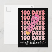 100 days of school celebration postkarte (Vorne/Hinten)