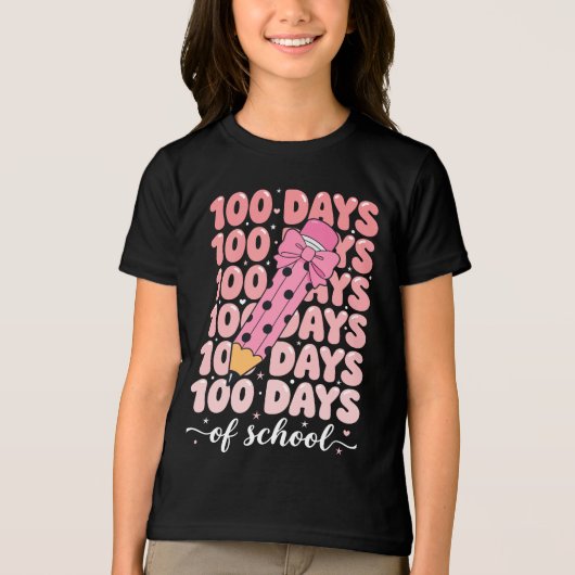 100 days of school celebration Tri-Blend shirt (Vorderseite)