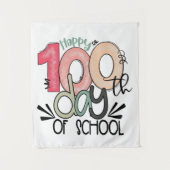 100 days of school celebration wandteppich (Vorderseite)