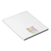 100 Days of School Colorful Tally Mark Notizblock (angewinkelt)