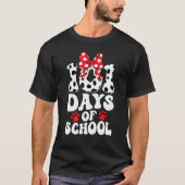 100 Days Of School Dalmatian Dog 100 Days Smarter T-Shirt (Vorderseite)