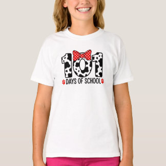 100 Days of School Dalmatian Dog Boy Kid 100th Day T-Shirt