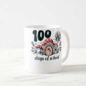 100 Days Of School Fairy Mushroom Magic Kaffeetasse (VorderseiteRechts)