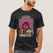 100 Days Of School For Brighter Teacher Rainbow Le T-Shirt (Vorderseite)