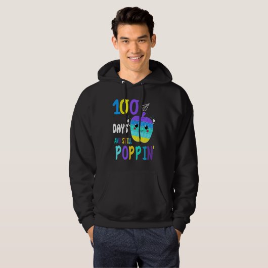 100 Days of School for Fidget Popit Boys Girls Hoodie (Vorne ganz)