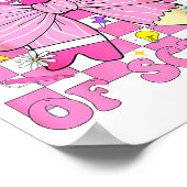 100 Days Of School Girls Coquette Bow 100th Day Of Poster (Ecke)