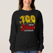 100 Days Of School Group Cute Bees Funny Teachers  Sweatshirt (Vorderseite)