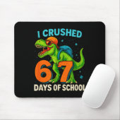 100 Days Of School I Crushed 67 Days Of School Stu Mousepad (Mit Mouse)