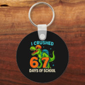100 Days Of School I Crushed 67 Days Of School Stu Schlüsselanhänger (Vorderseite)