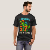 100 Days Of School I Crushed 67 Days Of School Stu T-Shirt (Vorne ganz)