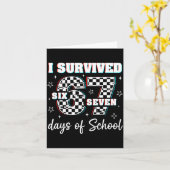 100 Days Of School I Survived 67 Days Of School Te Karte (Gelbe Blume)