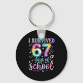 100 Days Of School I Survived 67 Days Of School Te Schlüsselanhänger (Vorderseite)