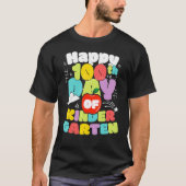 100 Days Of School Kindergarten Brighter Teacher A T-Shirt (Vorderseite)