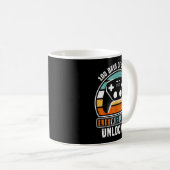 100 Days Of School Level Unlocked Funny Gamers Boy Kaffeetasse (VorderseiteRechts)